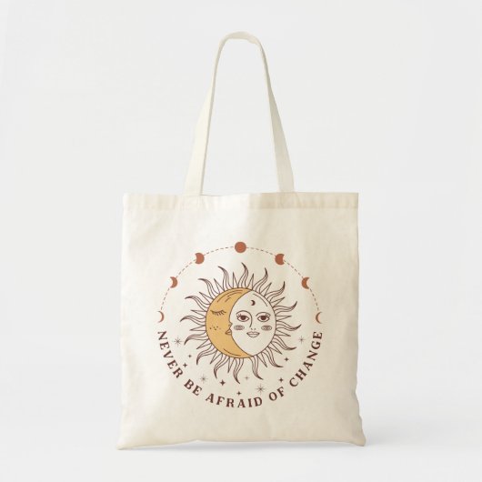 Tote Bag Soleil Céleste Et Lune Boho (Devant)