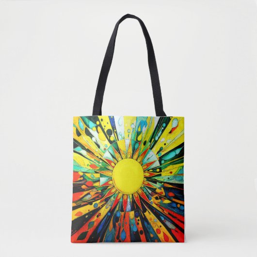 Tote Bag Soleil Dans Abstrait 910 (Devant)