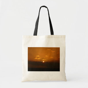 Tote Bag Soleil Derrière les nuages I Orange Sunset Photo
