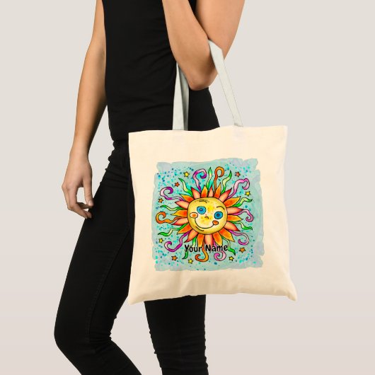 Tote Bag Soleil idiot (Devant (produit))
