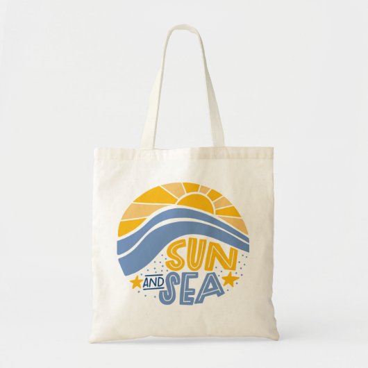 Tote Bag Soleil, Mer et Plage d'Été (Devant)