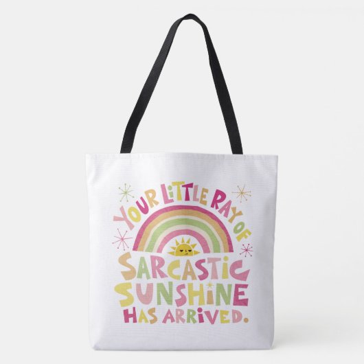 Tote Bag Soleil Sarcastique (Devant)