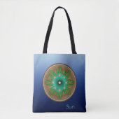 Tote Bag Soleil vert (Devant)