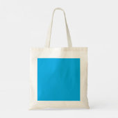 Tote Bag Solid Cyan Blue Background | Summer Minimal Style (Dos)
