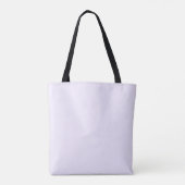 Tote Bag Solid Soft Light Pastel Lavender Purple Color (Dos)