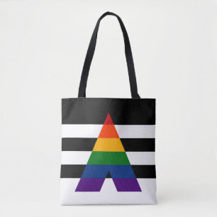 Tote Bag Solide drapeau de l'Ally Pride LGBT