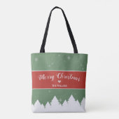 Tote Bag Solive Merry Christma Last Nom Snowflake (Dos)