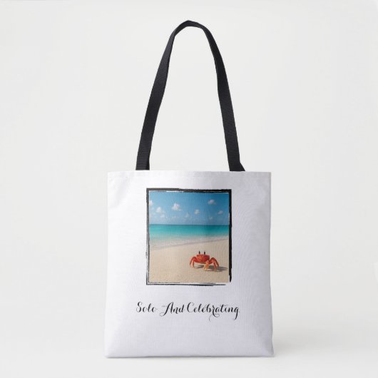 Tote Bag Solo Et Célébration - Crabe Confiant (Devant)