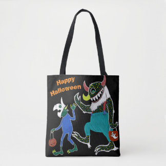 Tote Bag Sombre| La Traversée Ou Le Trajet D'Halloween Haik