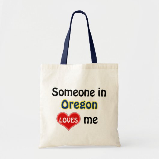 Tote Bag Someone in Oregon loves Me (Devant)