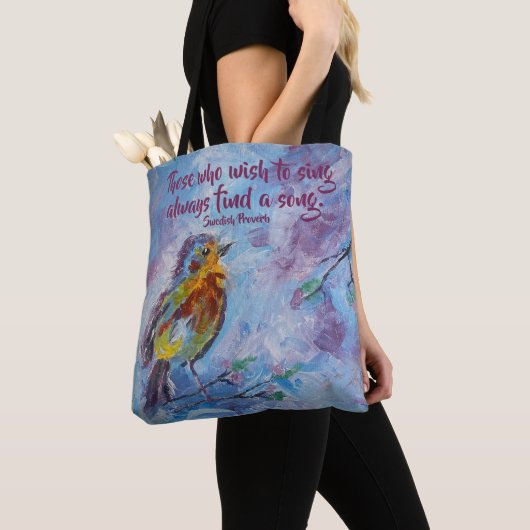 Tote Bag "Songbird of Hope" Fourre-tout (médium) (De près)