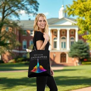 Tote Bag Sonographe vasculaire - Ondes Ultrasoniques coloré