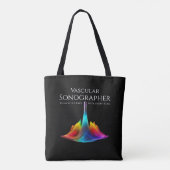 Tote Bag Sonographe vasculaire - Ondes Ultrasoniques coloré (Dos)