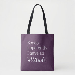 Tote Bag Sooo apparemment j'ai une attitude drôle