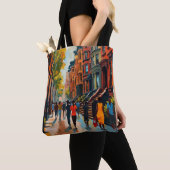 Tote Bag Sophisticated Harlem Renaissance Street (De près)
