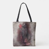 Tote Bag sorcellerie | Sorcière foncée foncée foncée brilla (Dos)