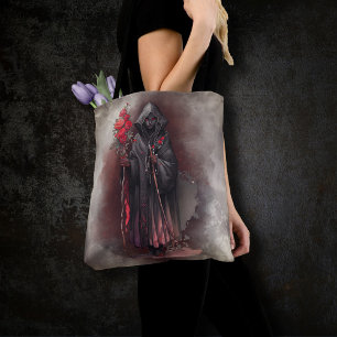 Tote Bag sorcellerie   Sorcière foncée foncée foncée brilla