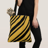 Tote Bag Sorcier Jaune et Noir (De près)