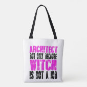 Tote Bag Sorcière architecte (Dos)
