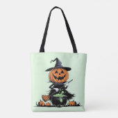 Tote Bag Sorcière citrouille (Dos)