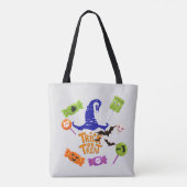Tote Bag Sorcière Conception Casquette Halloween Trick Ou T (Dos)
