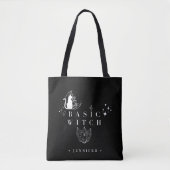 Tote Bag Sorcière de base Femmes Halloween mignon (Devant)