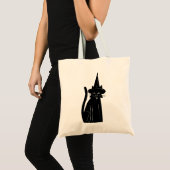 Tote Bag Sorcière de chat (Devant (produit))