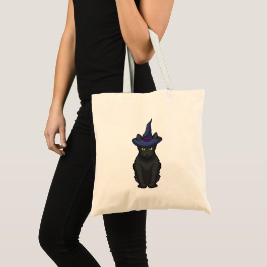 Tote Bag Sorcière de chat (Devant (produit))