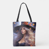 Tote Bag Sorcière d'Halloween (Dos)
