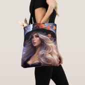 Tote Bag Sorcière d'Halloween (De près)