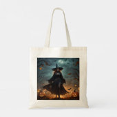 Tote Bag Sorcière d'Halloween effrayante, (Dos)