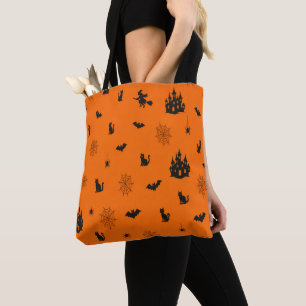 Tote Bag Sorcière d'Halloween Maison Hantée