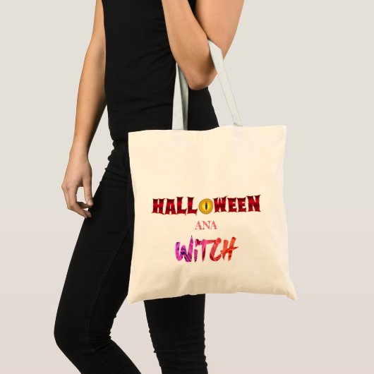 Tote Bag Sorcière d'Halloween, mignonne (Devant (produit))
