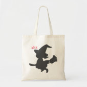 Tote Bag Sorcière d'Halloween, mignonne (Devant)