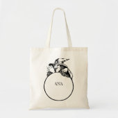 Tote Bag Sorcière d'Halloween, mignonne (Devant)
