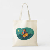 Tote Bag Sorcière d'Halloween, mignonne (Dos)