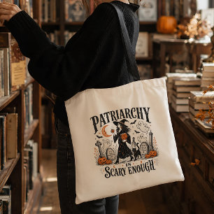 Tote Bag Sorcière féministe Halloween Anti-patriarcat gothi