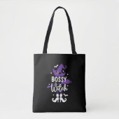 Tote Bag Sorcière Halloween personnalisable (Devant)