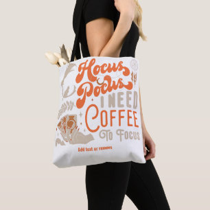 Tote Bag Sorcière Hocus Pocus Café À Cibler Photo Halloween
