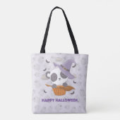 Tote Bag Sorcière Panda sorcière violette Casquette Ghosts  (Dos)