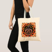 Tote Bag Sorcière Pug (Devant (produit))