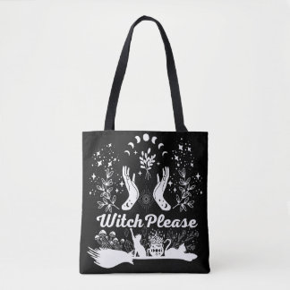 Tote Bag Sorcière S'Il Vous Plaît : Sassy Sorcery Design