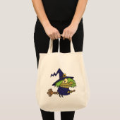 Tote Bag sorcière sorcière ridicule crapaud sur broomstick (Devant (produit))