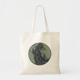 Tote Bag Sorcière verte de la déesse de la Terre Sorcière d