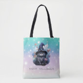 Tote Bag Sorcières de chat noir Casquette Rainbow Pastel Ha (Devant)