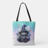 Tote Bag Sorcières de chat noir Casquette Rainbow Pastel Ha (Dos)