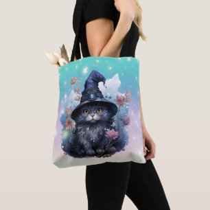 Tote Bag Sorcières de chat noir Casquette Rainbow Pastel Ha