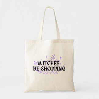 Tote Bag Sorcières en Shopping - Lavande