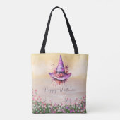 Tote Bag Sorcières violettes Casquette Fleurs Abstraites Ha (Dos)