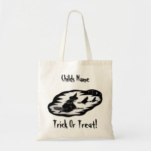 Tote Bag sorcières volantes éffrayantes broomsticks ruiner 
